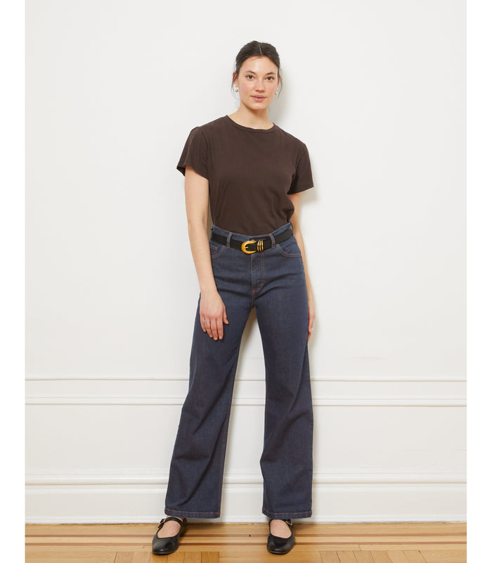 Loup - Carmen Wide Leg Jeans - Dark Indigo -
