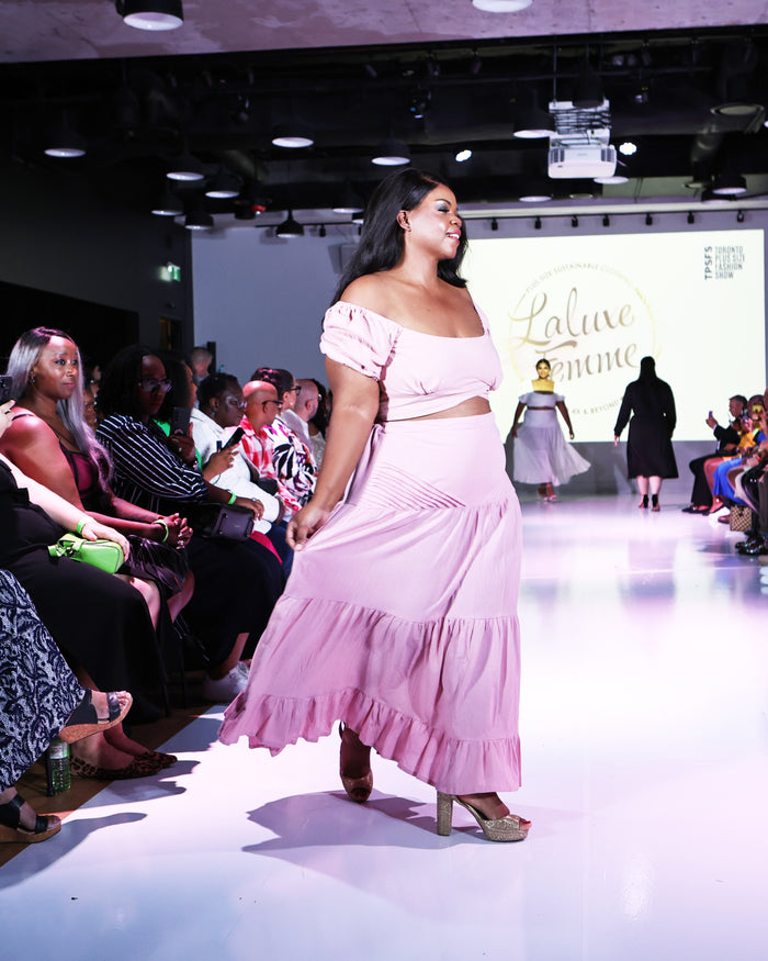Casablanca Voluminous Skirt in Rose - Laluxe Femme