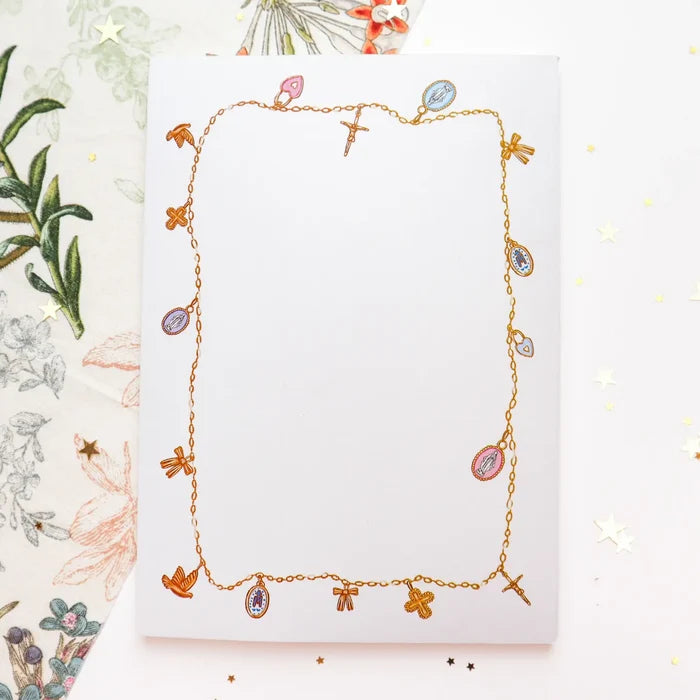 Catholic Charm Necklace Notepad
