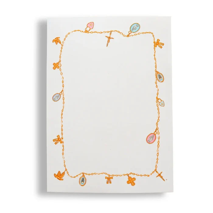 Catholic Charm Necklace Notepad