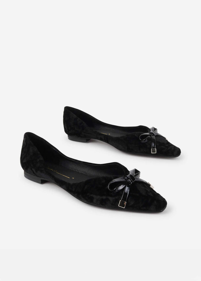 Intentionally Blank - Cecilia Velvet Ballet Flat -