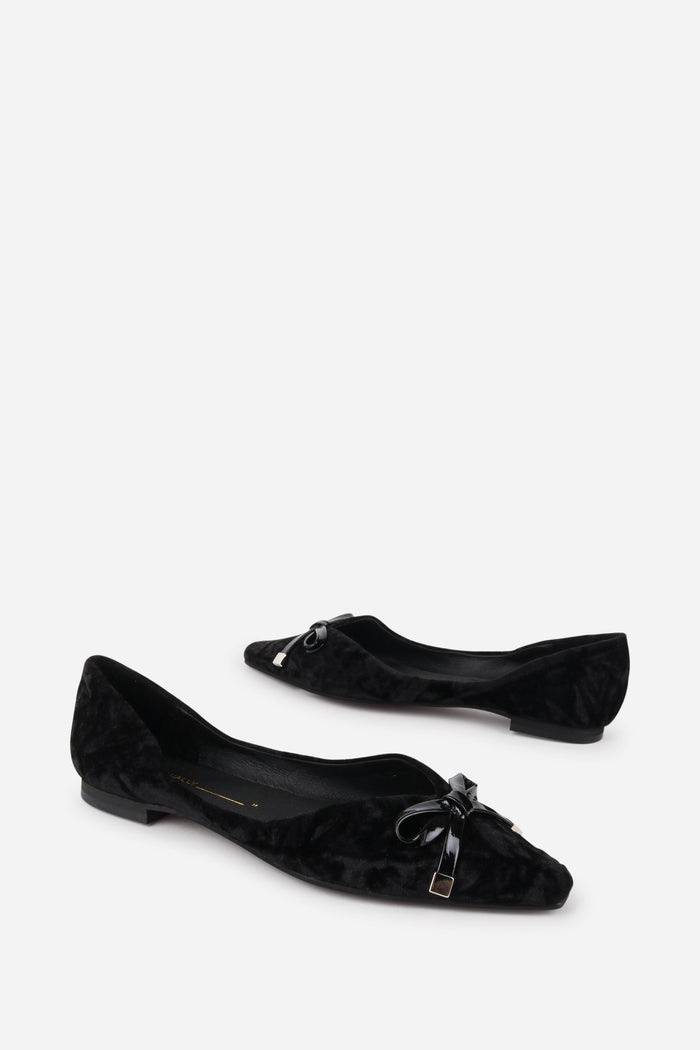 Intentionally Blank - Cecilia Velvet Ballet Flat -