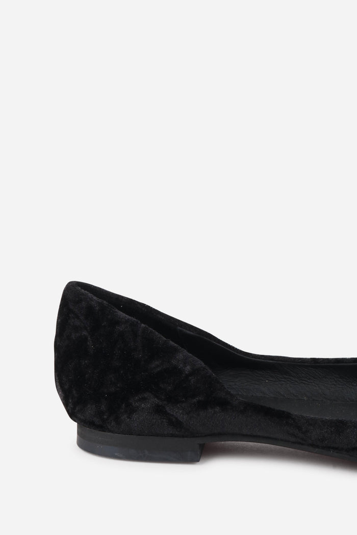Intentionally Blank - Cecilia Velvet Ballet Flat -