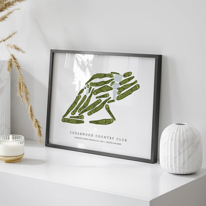Cedarwood Country Club | Golf Course Map | On Table