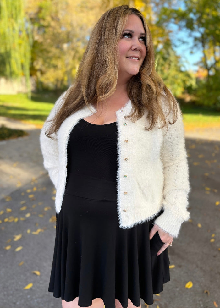 Celeste Cardigan in Ivory