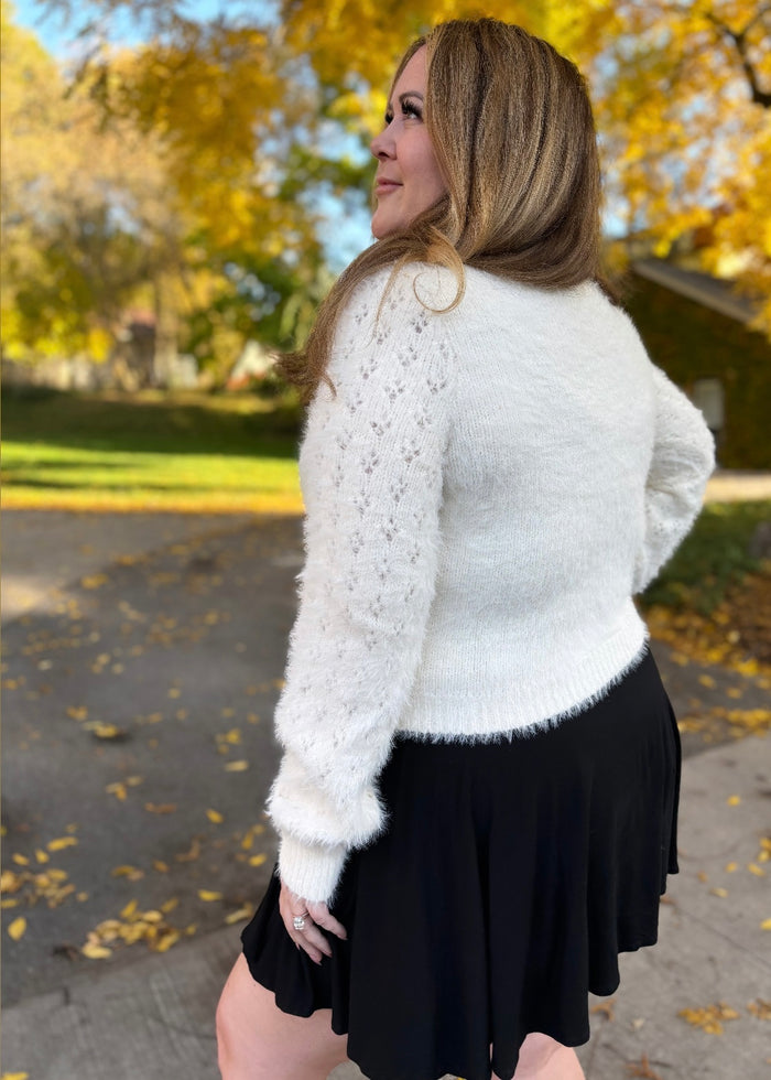 Celeste Cardigan in Ivory