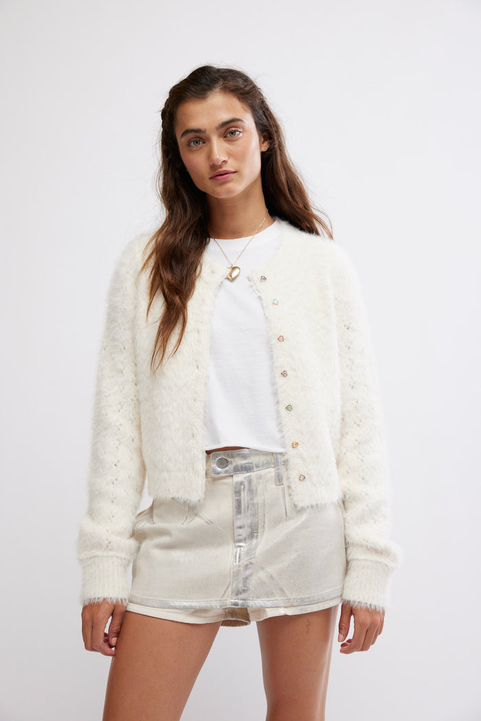 Celeste Cardigan in Ivory