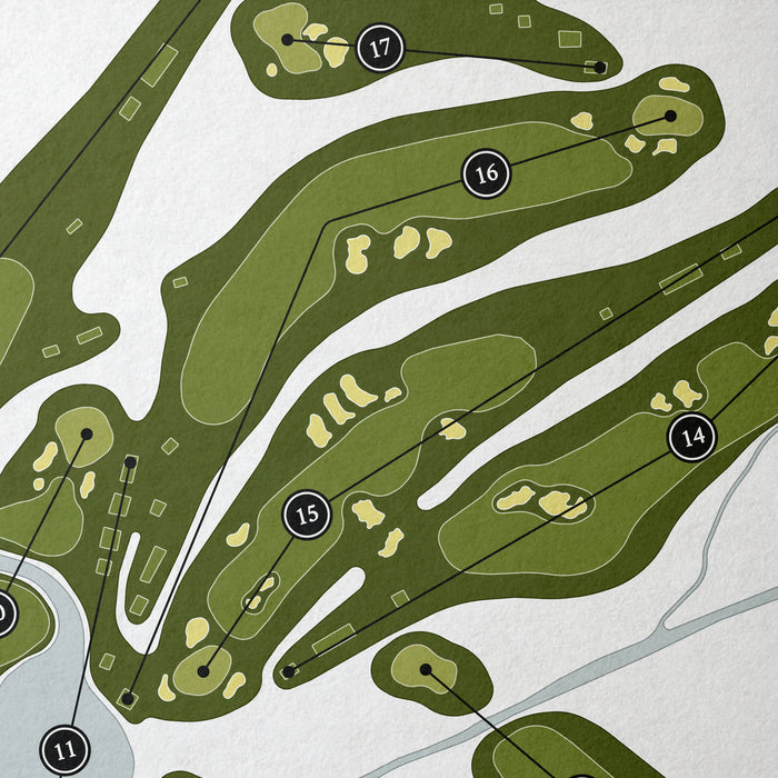 Charlotte Country Club | Golf Course Map | Close Up