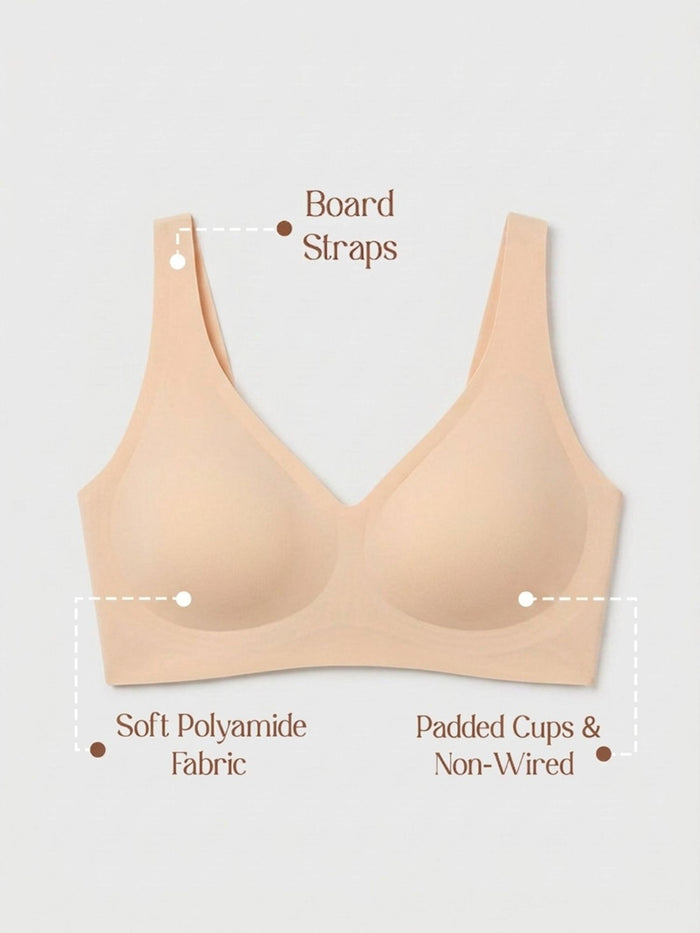 Chelvet Seamless Nude Padded Bra
