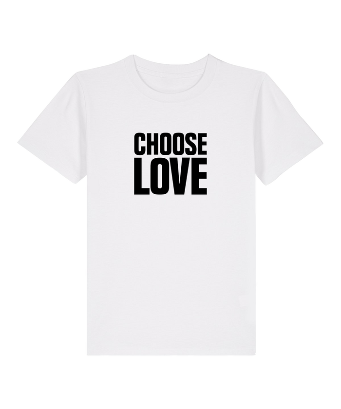 Choose Love Classic Logo Children's White T-Shirt