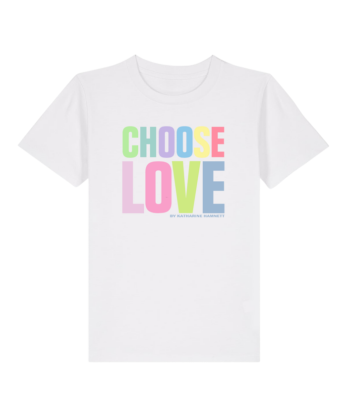 Choose Love Kids White Summer T-Shirt By Katharine Hamnett