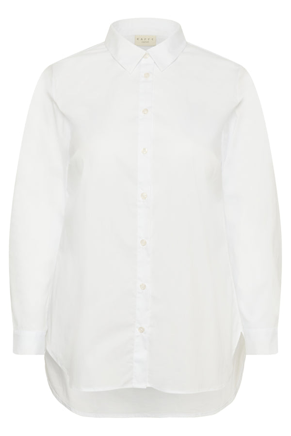 White button-up shirt on a white background