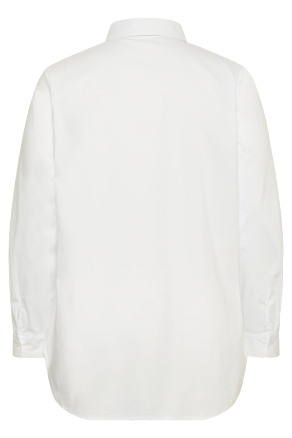 White shirt on a white background