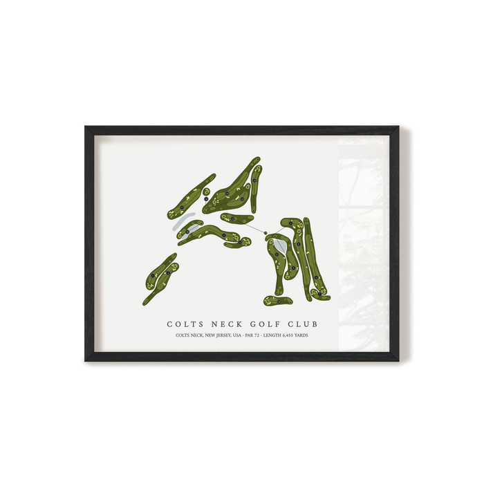 Colts Neck Golf Club | Golf Course Map | Black+Frame