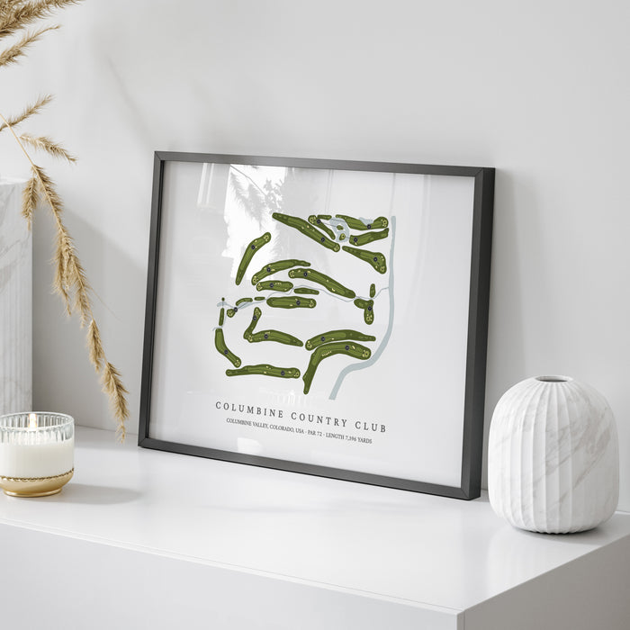 Columbine Country Club | Golf Course Map | On Table