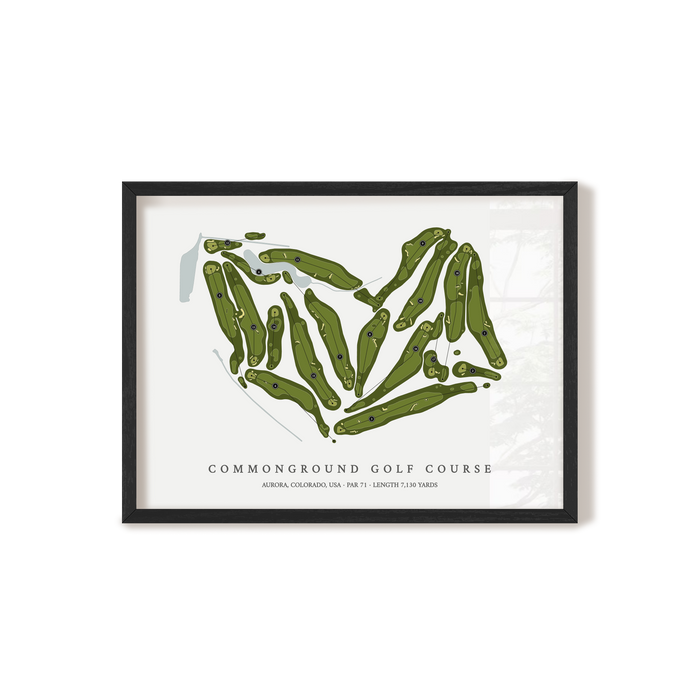 CommonGround Golf Course | Golf Course Map | Black Frame
