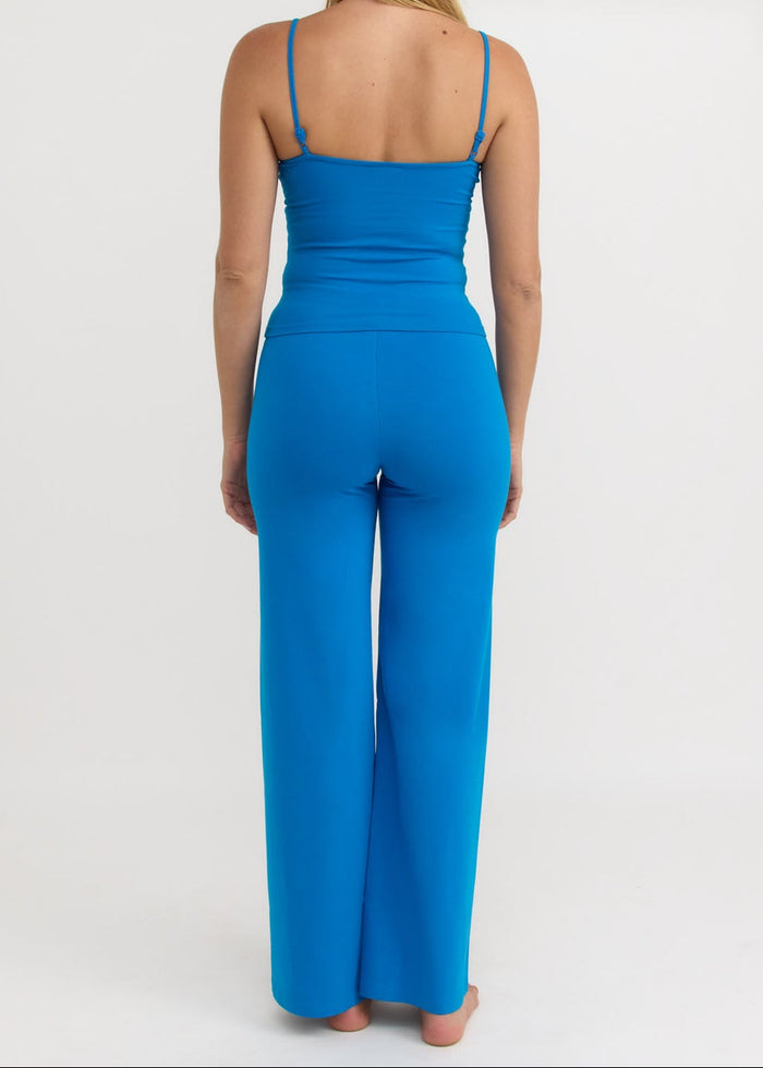 Organic Basics - Core Straight Leg Pants - Azure Blue -