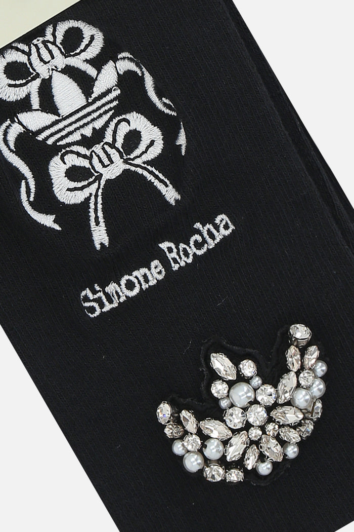 cotton blend socks with logo embroidery