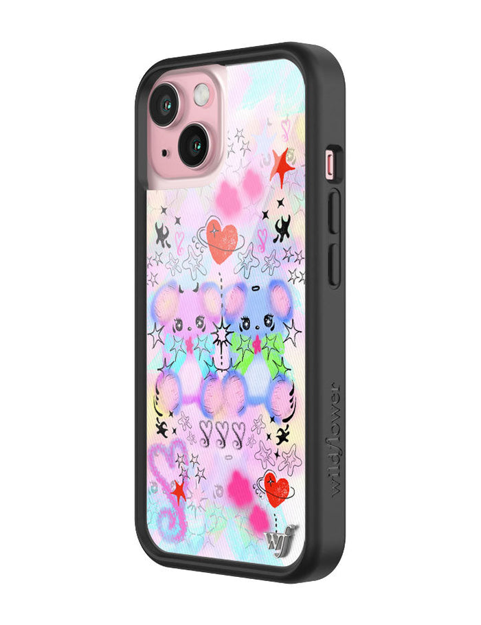 Wildflower Cotton Candy Teddies iPhone 15 Case