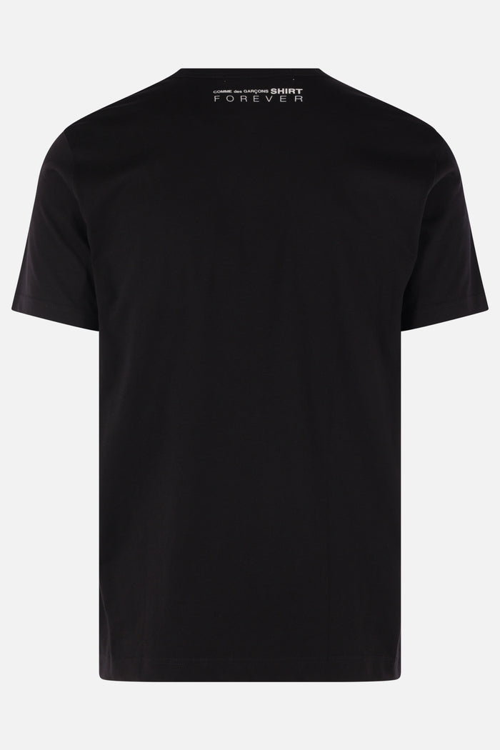 cotton t-shirt with logo print