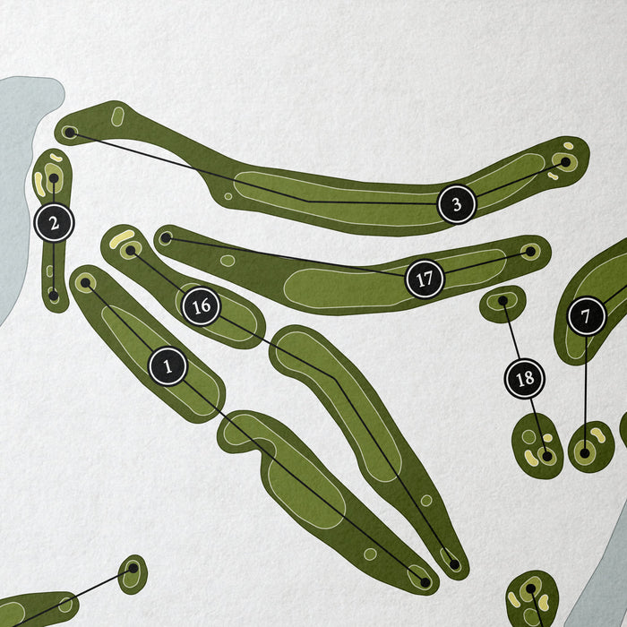 Country Club of Culpeper | Golf Course Map | Close Up