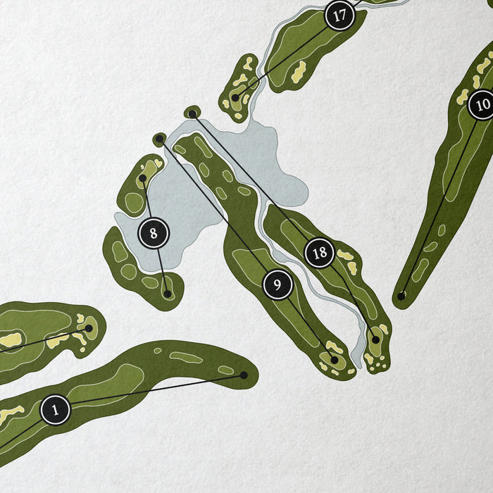Country Club of the Rockies | Golf Course Map | Close+Up