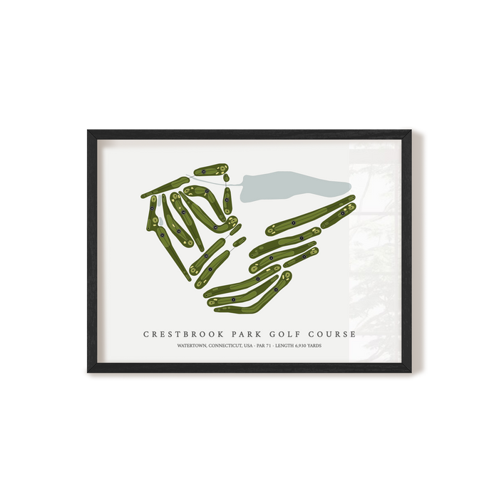 Crestbrook Park Golf Course | Golf Course Map | Black+Frame