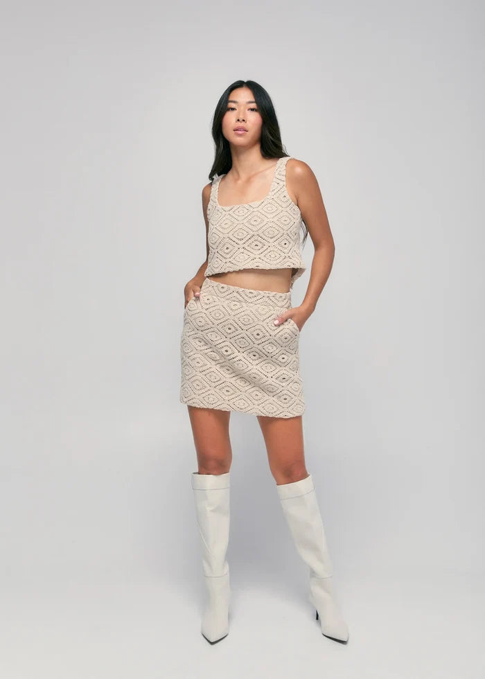 Crochet Mini Skirt