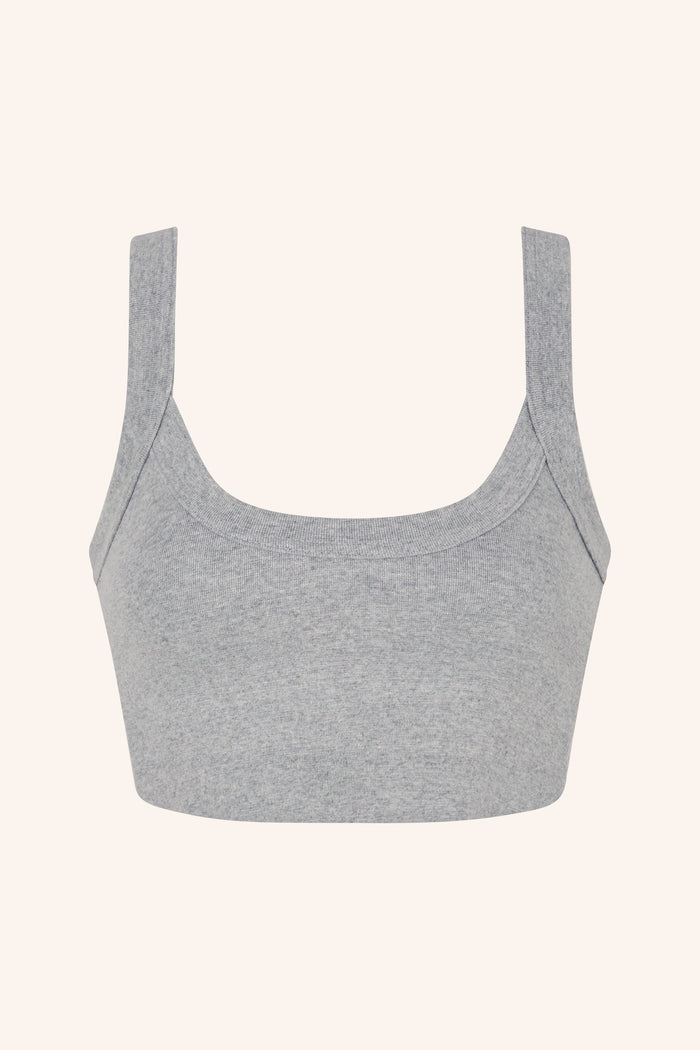 Les Girls XS / Grey Crop Top Grey