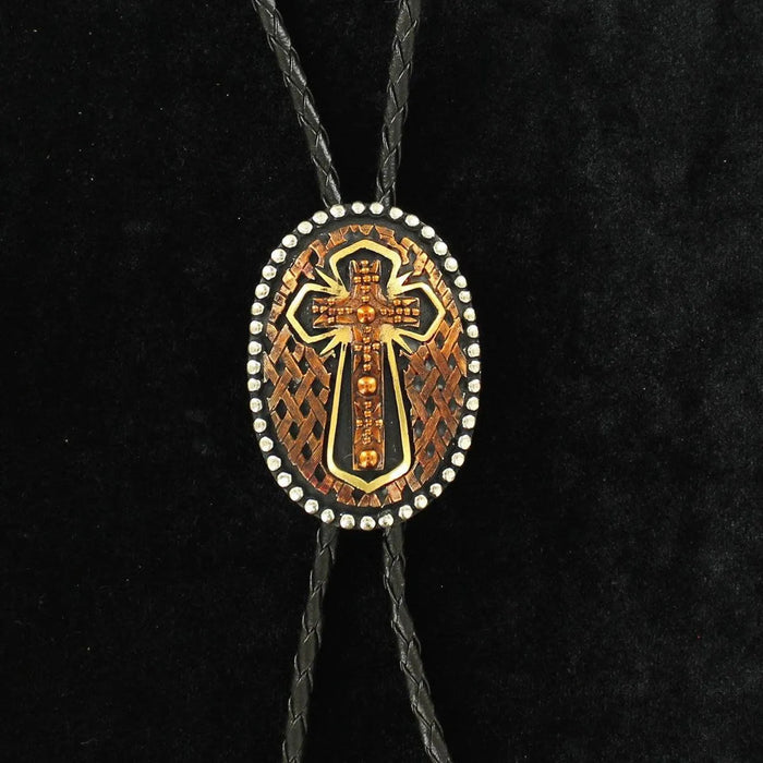 Crumrine Copper Cross - Bolo Tie - Hatcountry