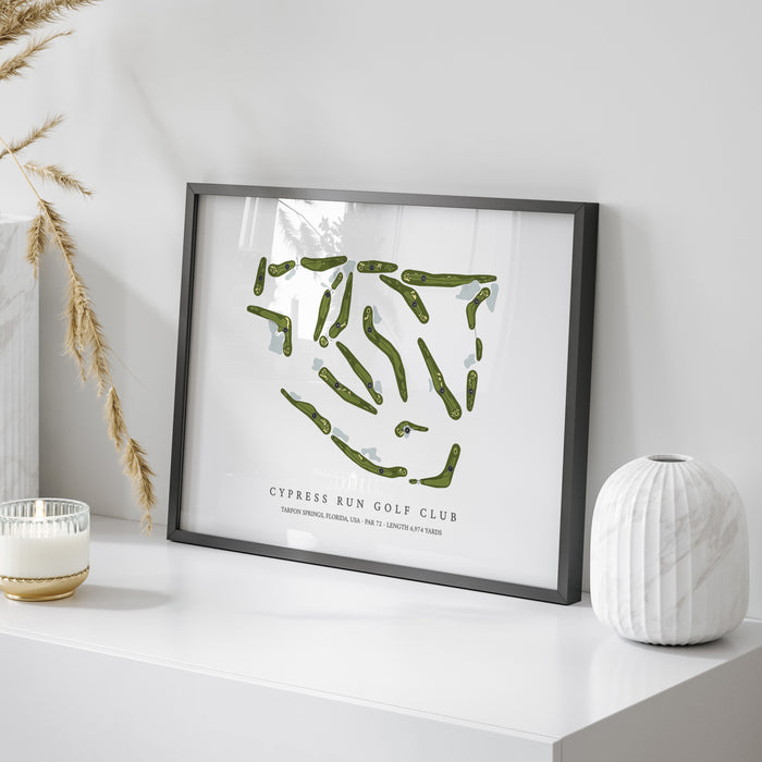 Cypress Run Golf Club | Golf Course Map | On+Table