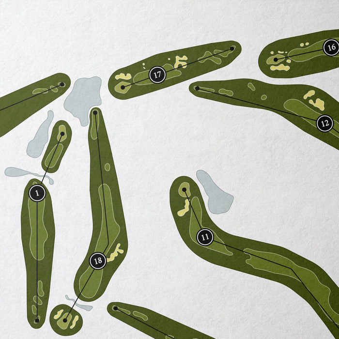 Cypress Run Golf Club | Golf Course Map | Close+Up