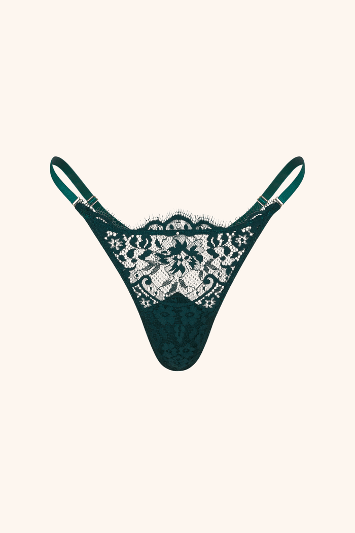 Dainty One Size / Emerald Thong Emerald