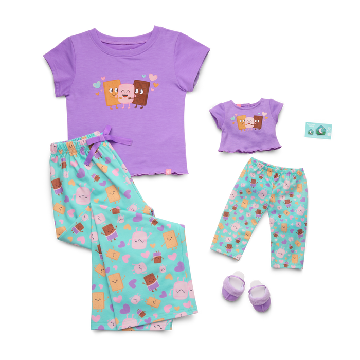 Daisy Davenport’s™ S’mores PJs Bundle for Girls & for 18-inch Dolls (Girl of the Year™ 2027)