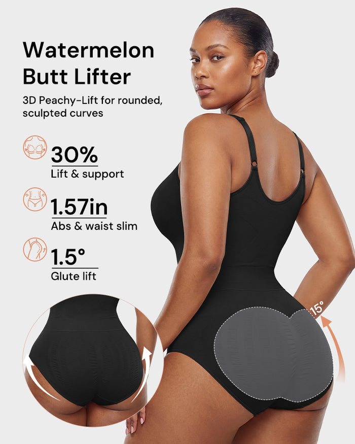 Deep V Butt Lift Camisole Bodysuit Shapewear
