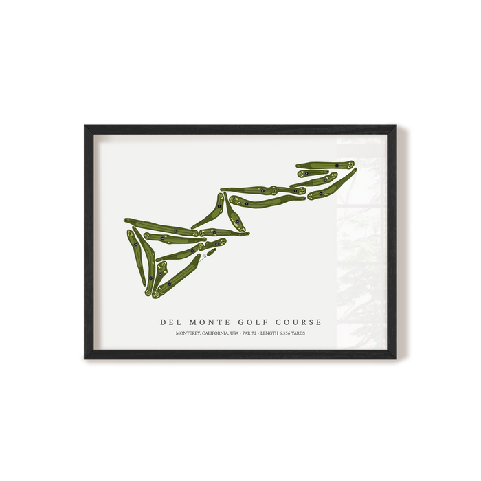 Del Monte Golf Course | Golf Course Map | Black Frame