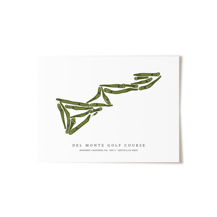 Del Monte Golf Course | Golf Course Map | Unframed
