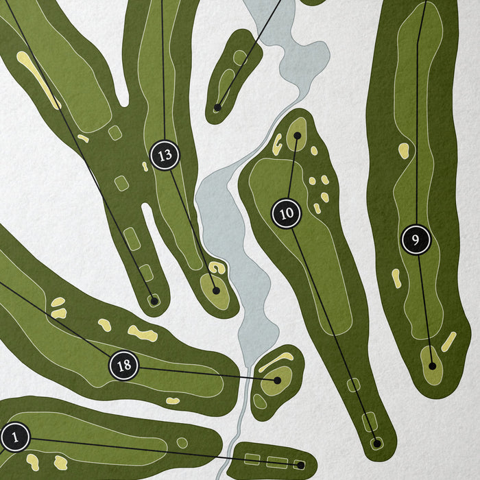 Des Moines Golf & Country Club - North Course | Golf Course Map | Close Up