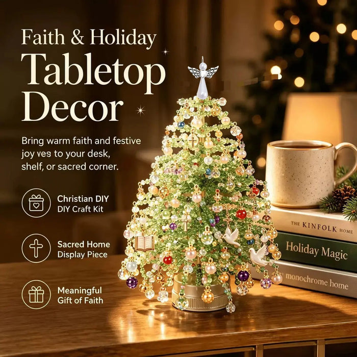DIY Beaded Christmas Tree Kit — Create Your Own Sparkling Holiday Decor