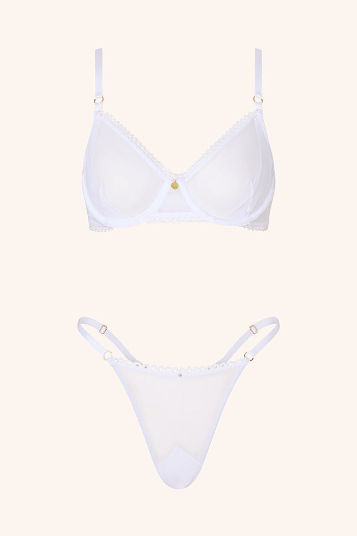 Dolce OS / White Thong Fuchsia