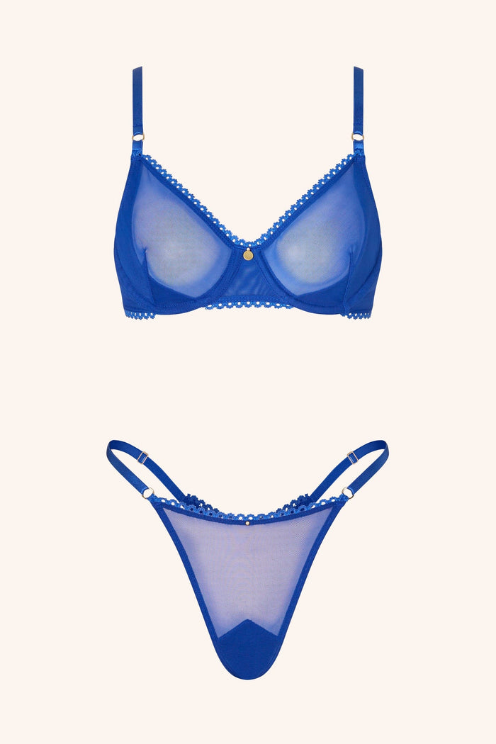 Dolce OS / Royal Blue Thong Fuchsia