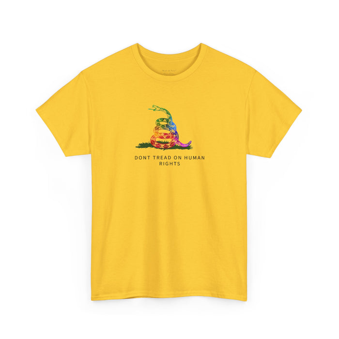 Don't Tread on Human Rights Graphic T-Shirt | Equality Activist Tee