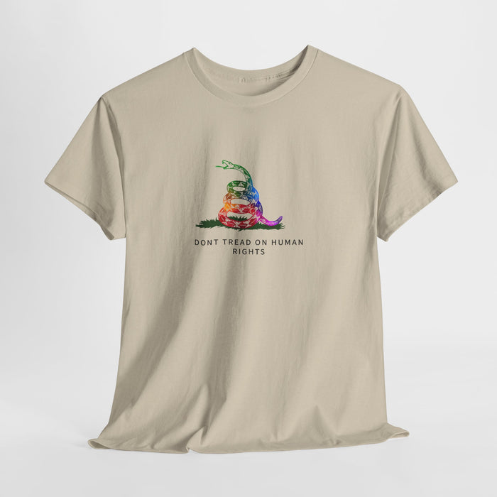 Don't Tread on Human Rights Graphic T-Shirt | Equality Activist Tee