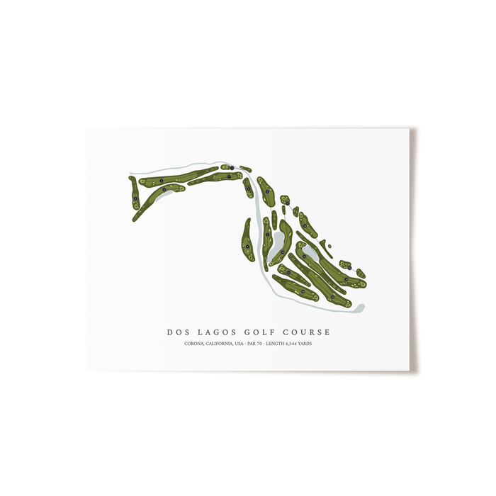 Dos Lagos Golf Course | Golf Course Map | Unframed