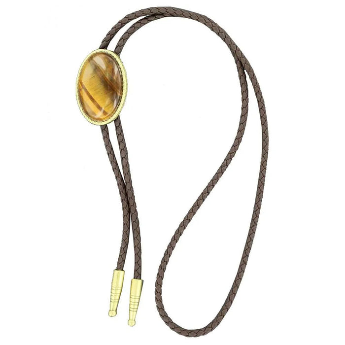 Double S Tigers Eye - Bolo Tie - Hatcountry