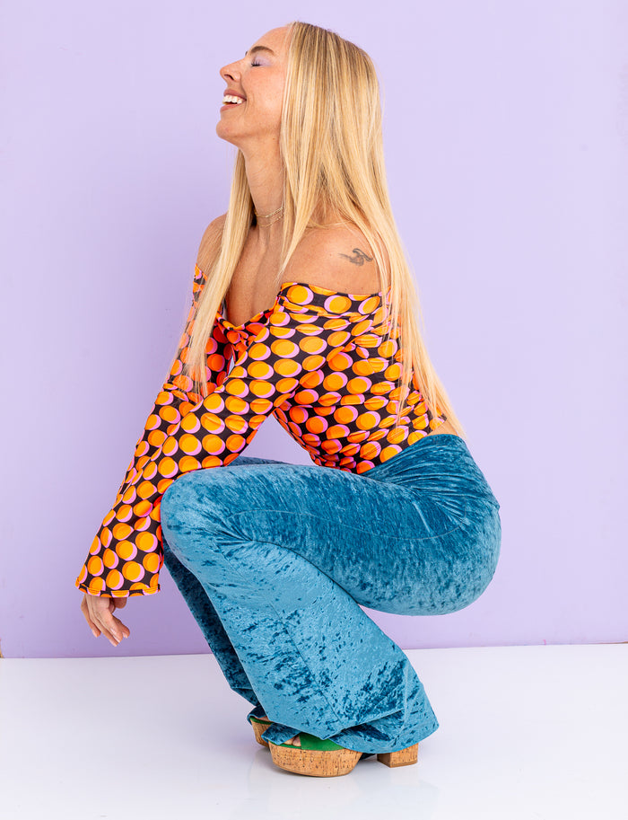 Double Vision Off-The-Shoulder Top