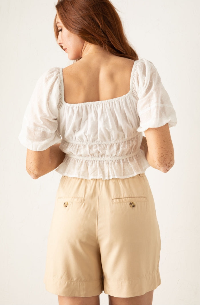 Drew Smocked Blouse - Laluxe Femme