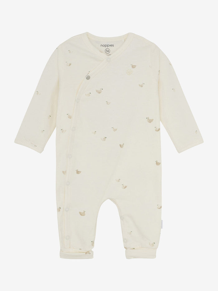 Duck Print Long Sleeve Playsuit Sleepsuit / Babygrow Noppies