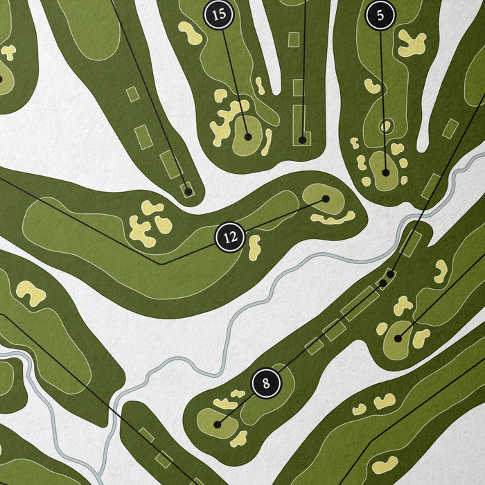 DuPont Country Club - Championship Course | Golf Course Map | Close Up