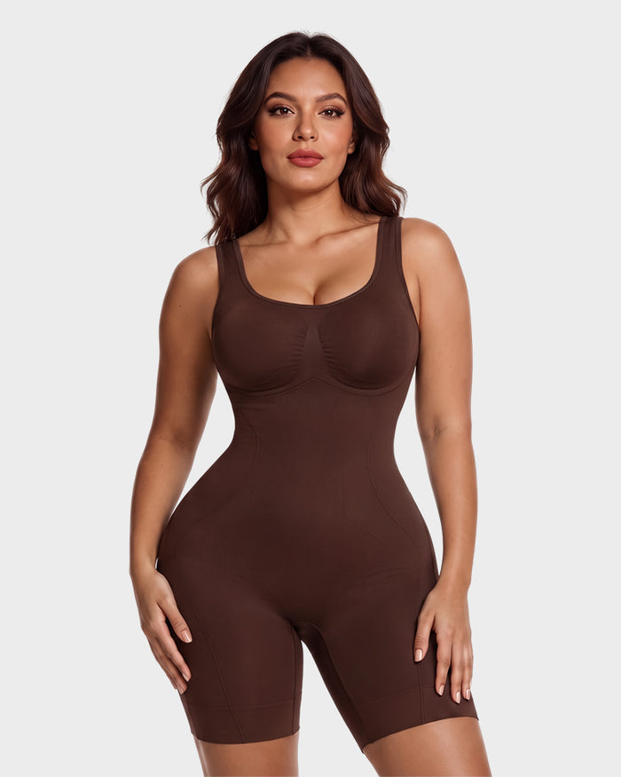 Easy-Access Tummy Control Shapewear Bodysuit